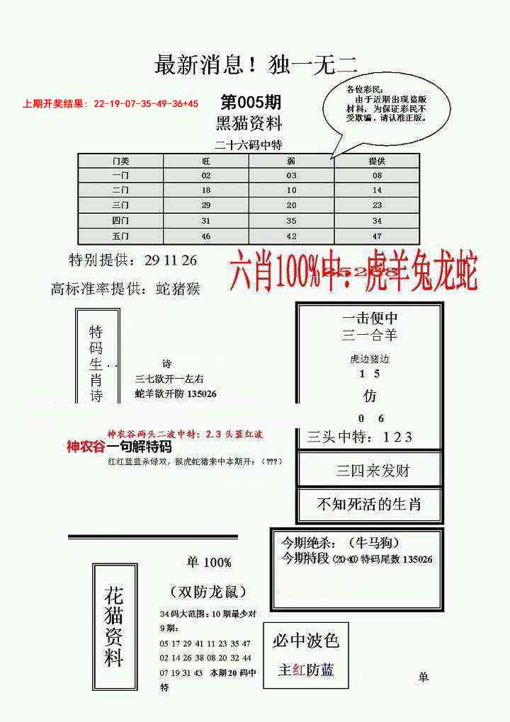 005期独一无二(正)[图]