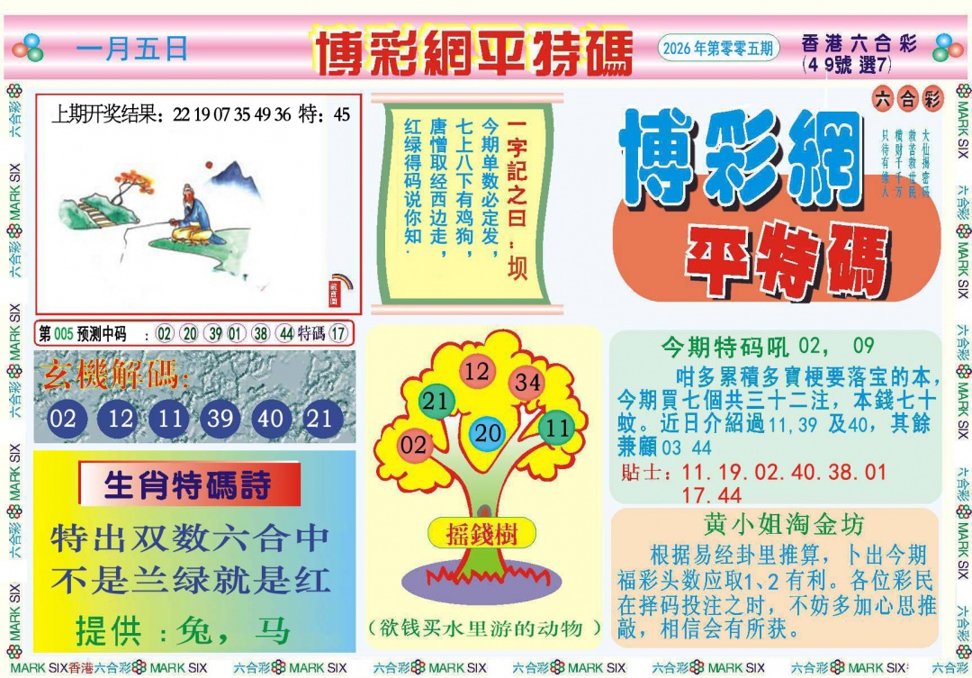 005期博彩网平特报[图]