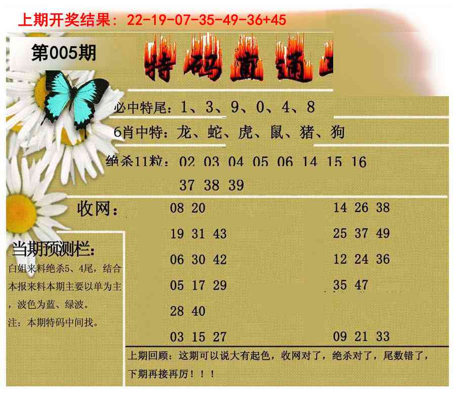 005期特码直通车[图]