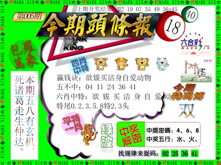 005期今期头条报[图]