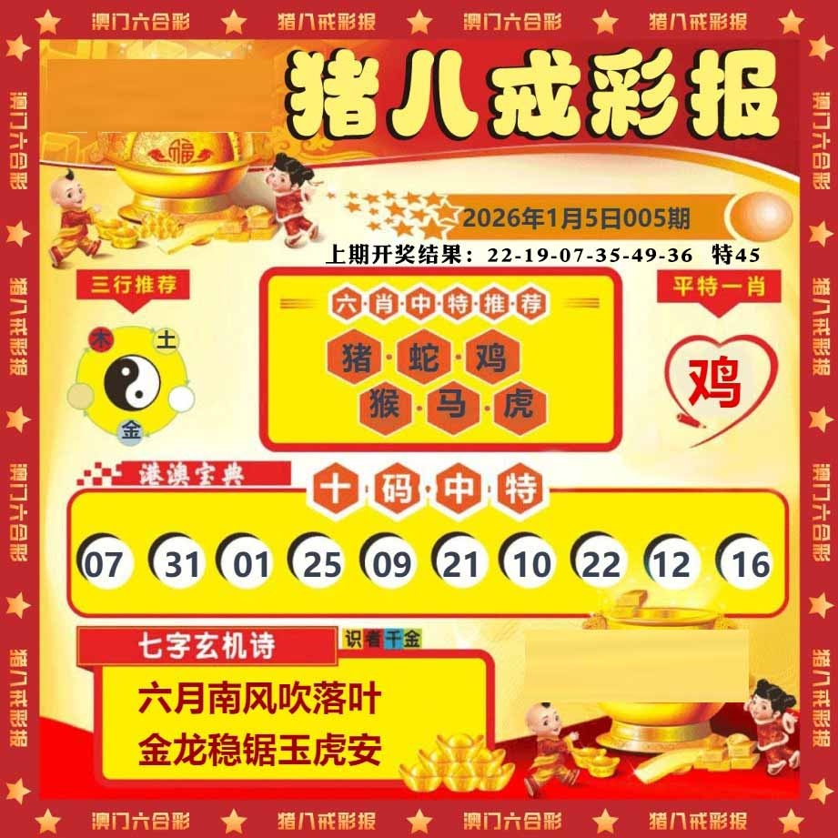 005期猪八戒彩报[图]