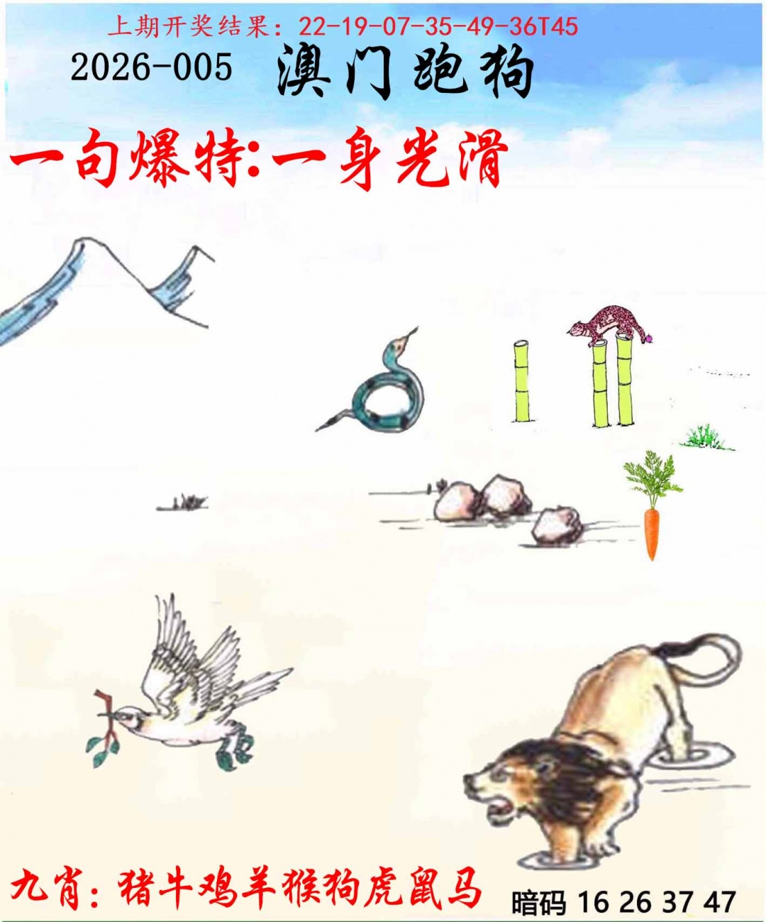 005期另版跑狗[图]